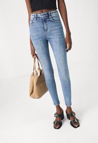 Karl Lagerfeld Jeans SKINNY - Aptempti džinsai - real visual acid mid blue
