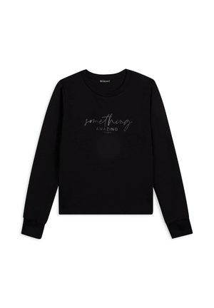 GIROCOLLO IN CON STRASS - Felpa - black