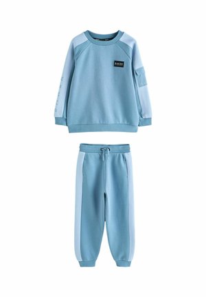 PANEL JOGGER SET - Trainingsanzug - blue