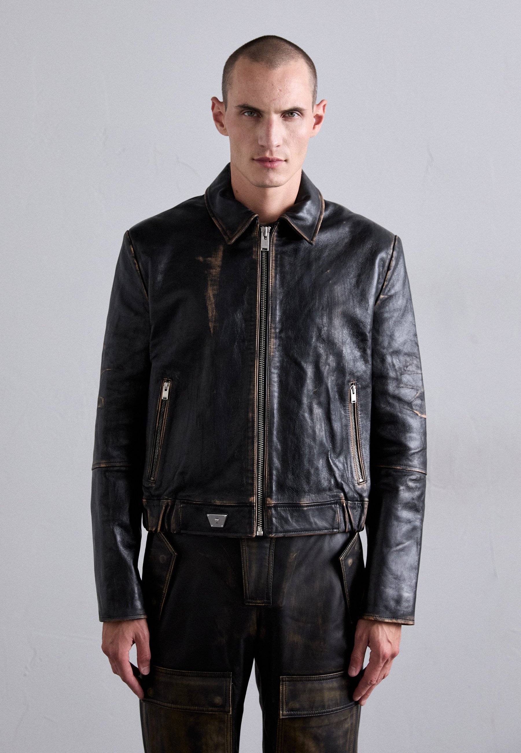MISBHV 1997 VINTAGE JACKET - Leather jacket - black - Zalando