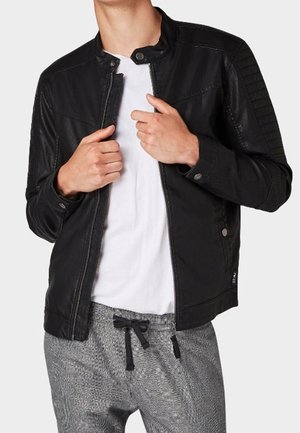 Veste en similicuir - black