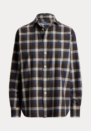 Polo Ralph Lauren, RELAXED FIT COTTON TWILL SHIRT - Button-down blouse - brown blue multi