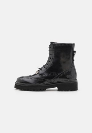 MARIA 14 - Platform ankle boots - black/rich tan