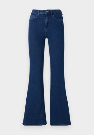 ONLY, ONLHELLA RETRO - Traperice krojene za nošenje s čizmama - medium blue denim