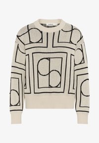 Valitud, sandshell w black monogram