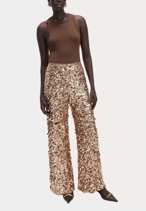 SEQUIN WIDE - Bukser - blush