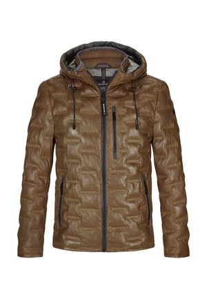 TAMINO - Lederjacke - cognac