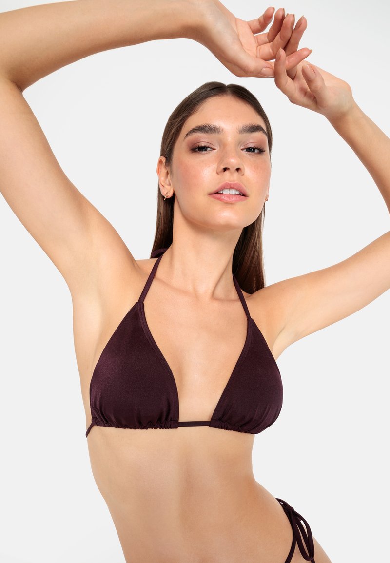LASCANA LSCN BY LASCANA TRIANGLE - Bikini-Top - aubergine