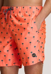 Shiwi REGULAR FIT PALM - Fürdőnadrág - neon orange