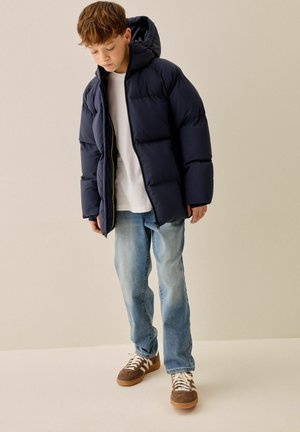 Next, REGULAR FIT - MICROFLEECE LINED PADDED COAT - Manteau d'hiver - navy