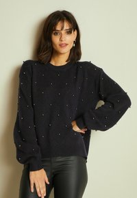 Next PEARL EMBELLISHED  - Džemper - navy blue
