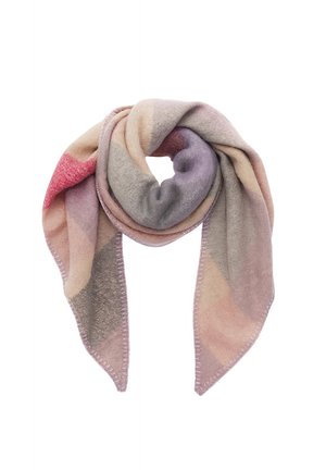 ELEGANTER KARIERTER WARMER  - Scarf - lila