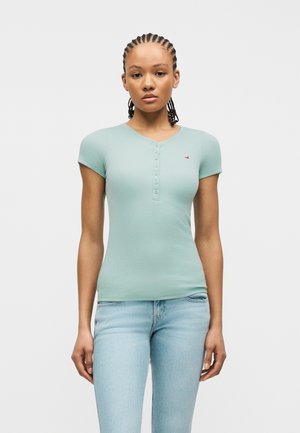 HENLEY - T-shirt basic - light blue