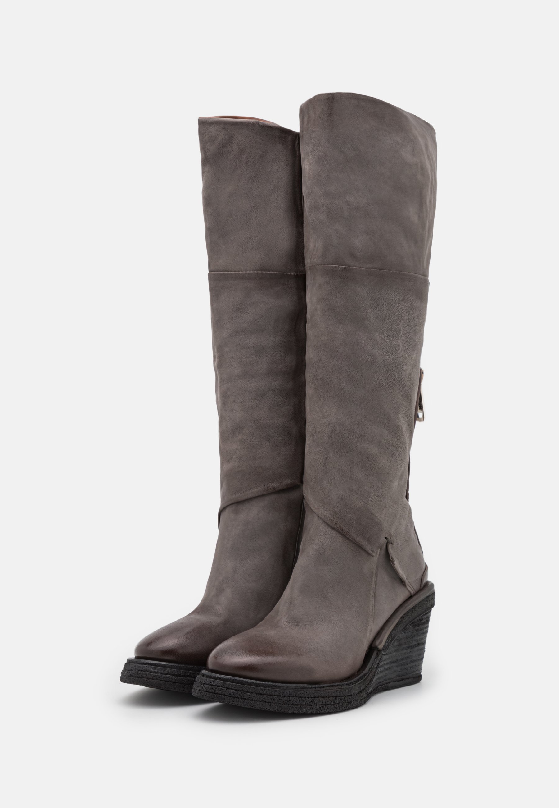 A.S.98 Laarzen met sleehak - smoke/lichtgrijs - Zalando.be