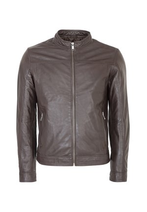 Lee Cooper Lederjacke - dark chocolate
