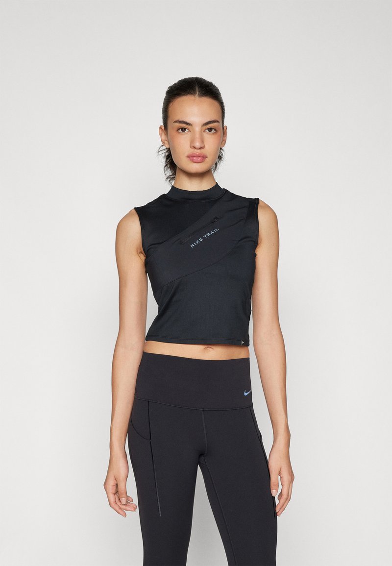 Nike Performance TRAIL STORAGE TANK - Top - black/anthracite