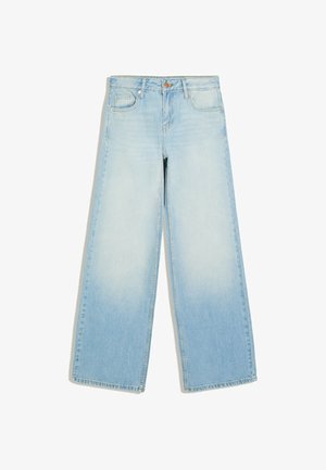 Bershka, LOW-RISE STRAIGHT-LEG - JEANS - Straight leg jeans - light blue