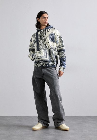 Roberto Cavalli BANDANA COOL FIT HOODIE - Hoodie - blue