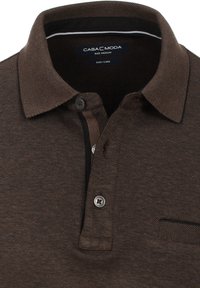 CASAMODA LANGARM GESTREIFT - Poloshirt - braun