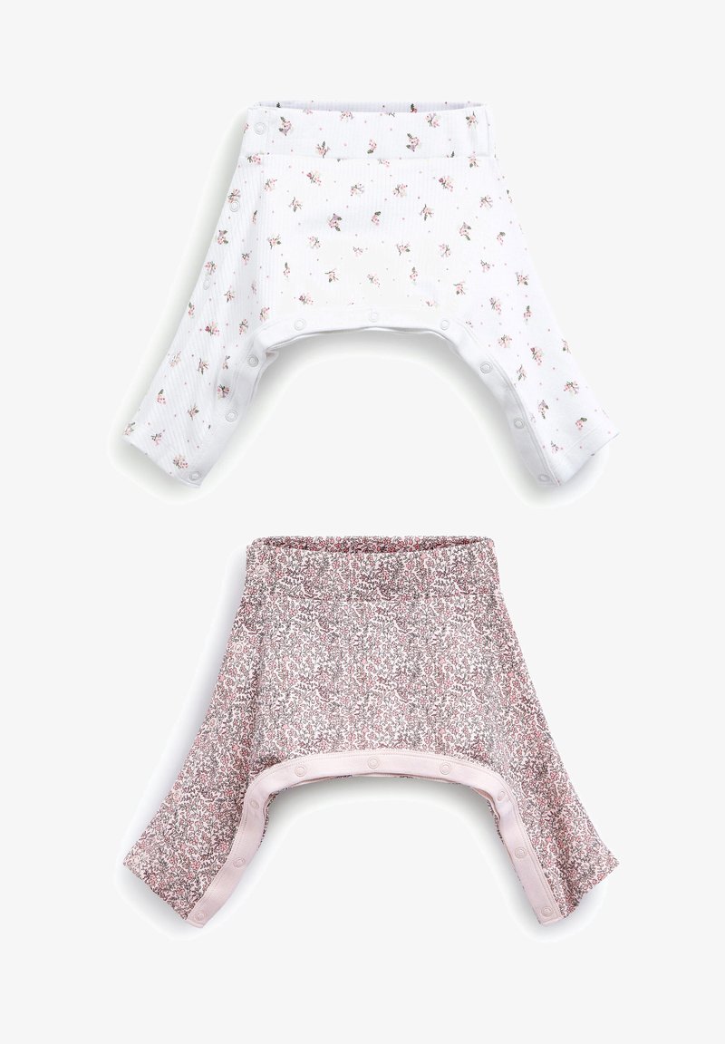 Next 2 PACK - Leggings - Byxor - pink floral baby