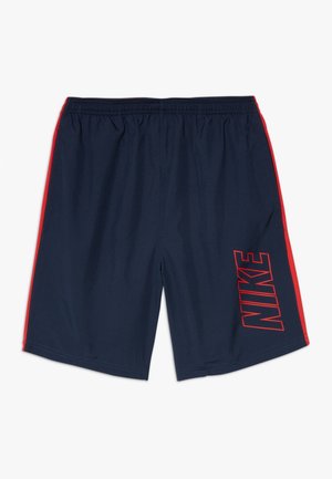 DRY ACADEMY SHORT - Urheilushortsit - obsidian/university red
