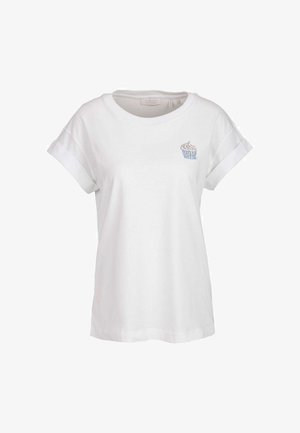 BOYFRIEND SPARKLE ORGANIC - Print T-shirt - white