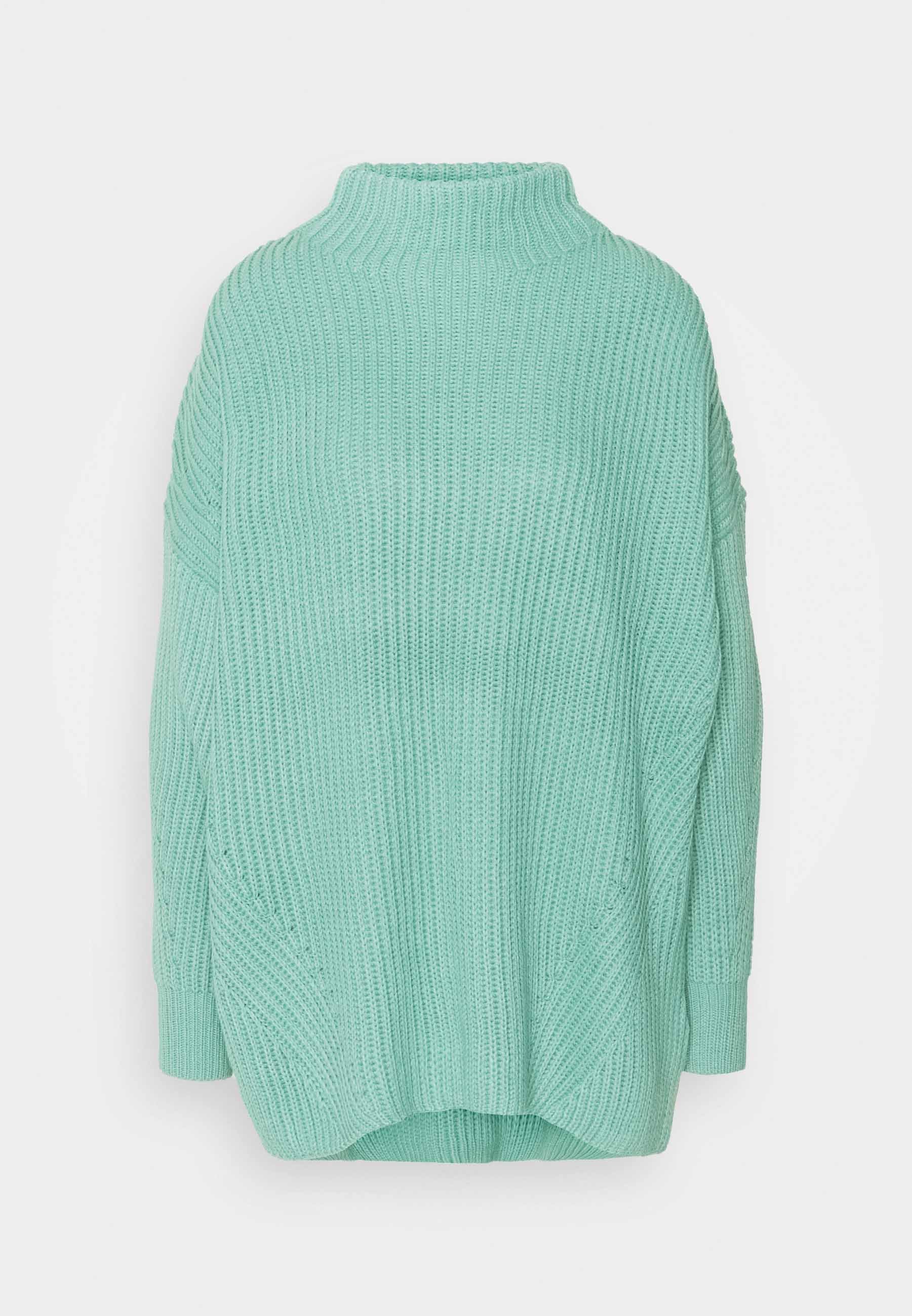 Missguided GROWN ON NECK LONGLINE JUMPER Trui green Missguided EXTREME OVERSIZED Sweater pastel greenGroen