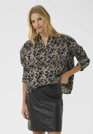NATALE - Blouse - black flower bouquet print