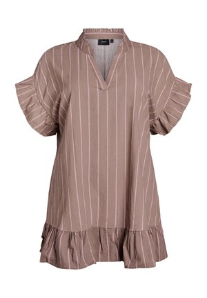 Blouse - fossil pink stripe