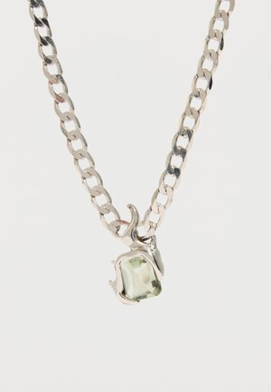 MAXI FLARE NECKLACE UNISEX - Collier - rhodium vermeil-coloured