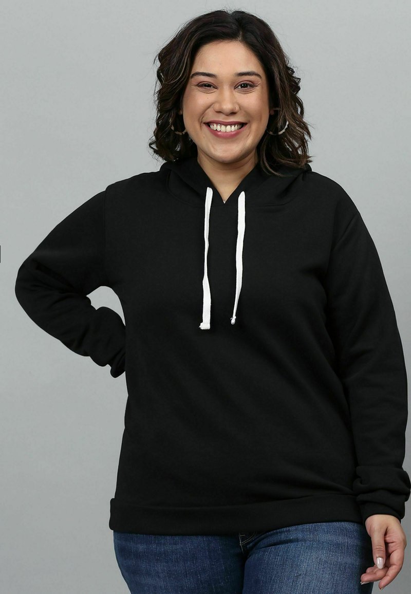 Damen Sweatshirts | Instafab Plus Kapuzenpullover black/schwarz - WL97828 Damen Sweatshirts | Instafab Plus Kapuzenpullover black/schwarz - WL97828