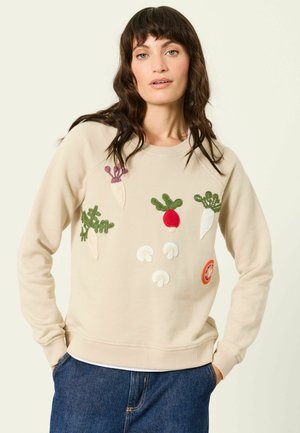 FatFace, VEGETABLE CROCHET CREW SWEAT - Sweatshirt - ivory