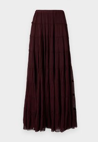 AllSaints EVA MAXI SKIRT - Falda larga - plum brown