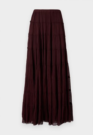 AllSaints EVA MAXI SKIRT - Maxirok - plum brown