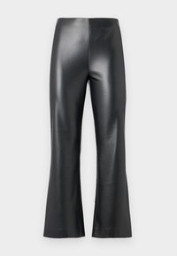 ONLSMOOTH LEA KICK FLARE - Trousers - black