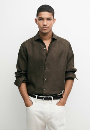 Massimo Dutti, Chemise - dark brown