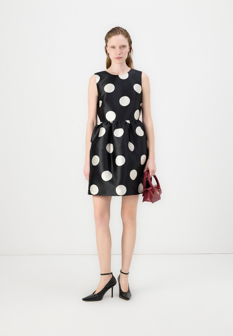 white dress flared sleeves Camille