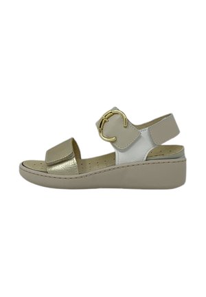 Sandali con zeppa - gold-coloured