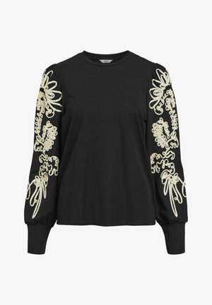 Object, Long sleeved top - black