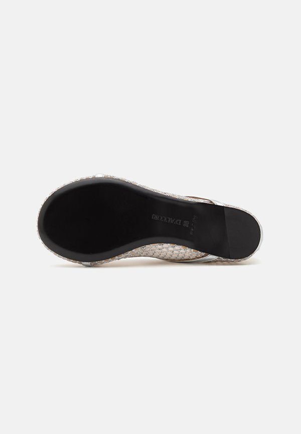 BAMBI BALLET FLATS - Ankle strap ballet pumps - honeycomb silver4