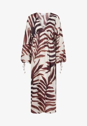 Malina, JOSELINE SHEER DRAWSTRING KAFTAN - Robe longue - burnt leaf