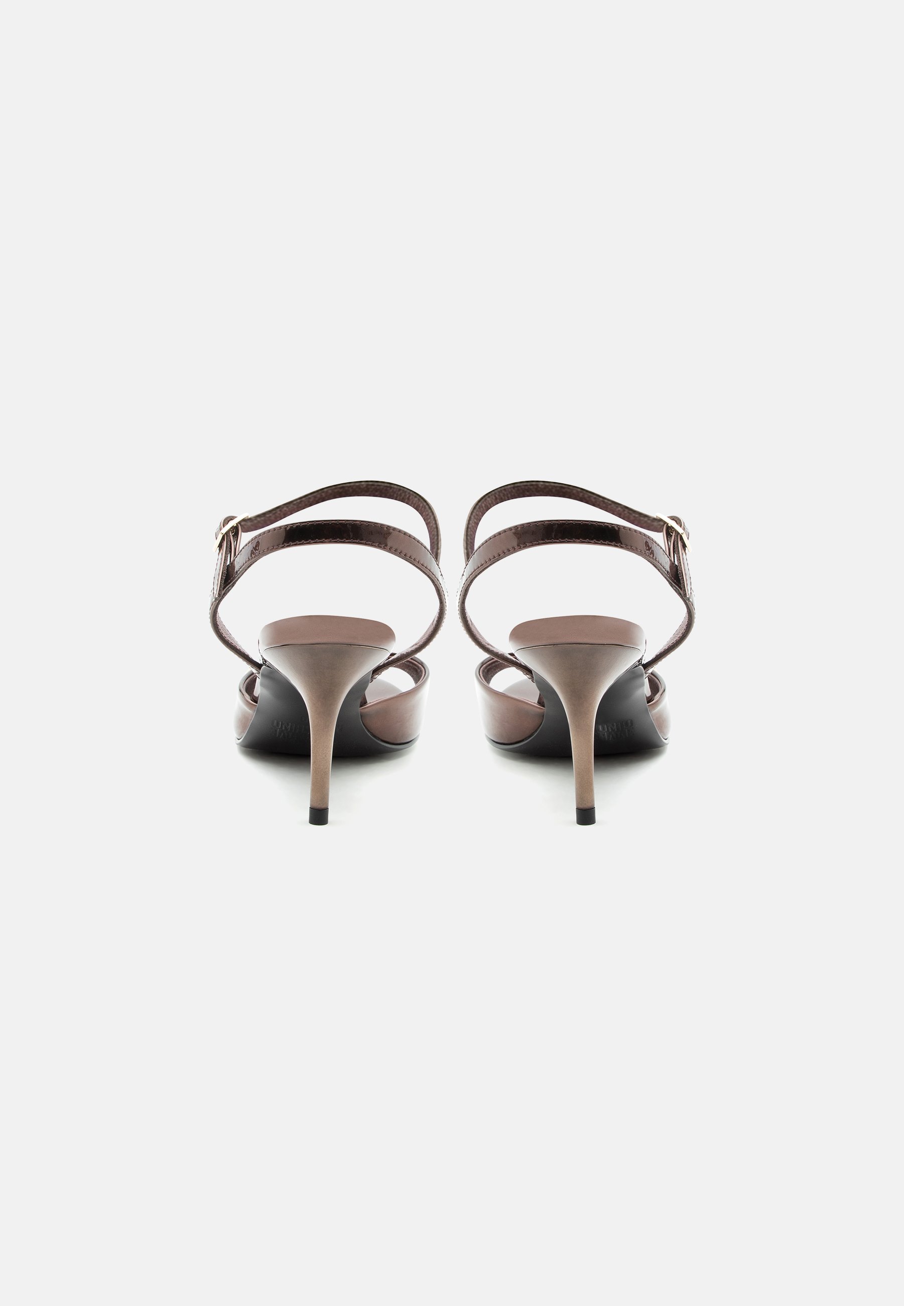 Love Moschino HEART SCULPTURE - Sandals - mud/brown - Zalando.co.uk