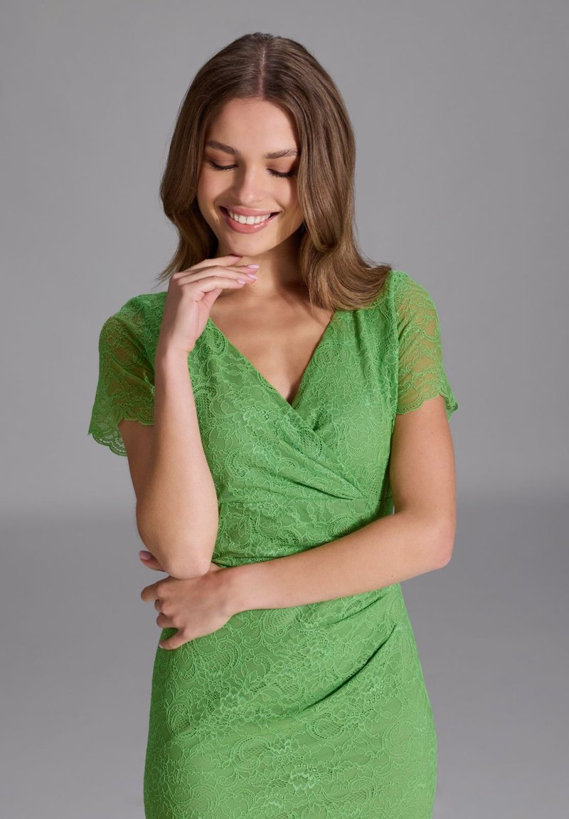 blue and green wedding guest dress Nookie Sloane Mini Dress - Apple main image 1
