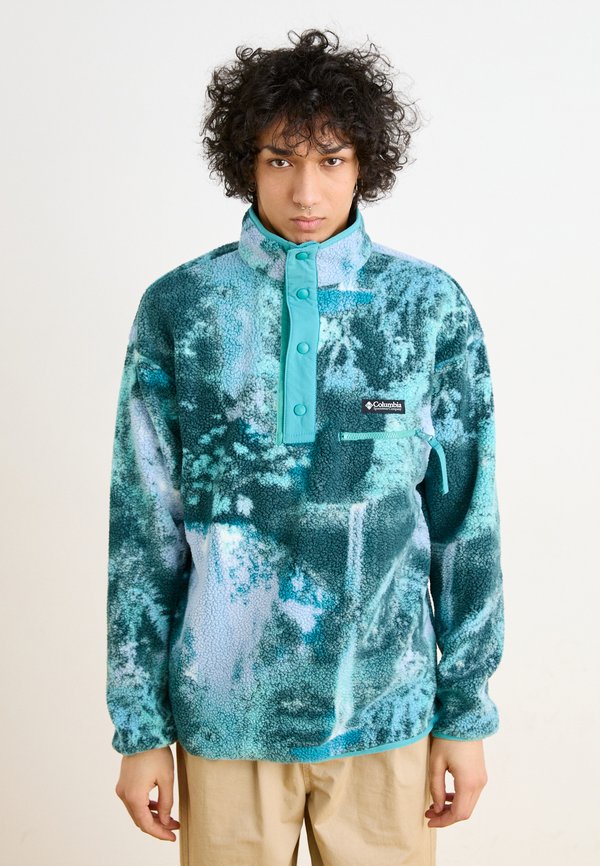 HELVETIA™ II PRINTED HALF SNAP - Fleece jumper - teal