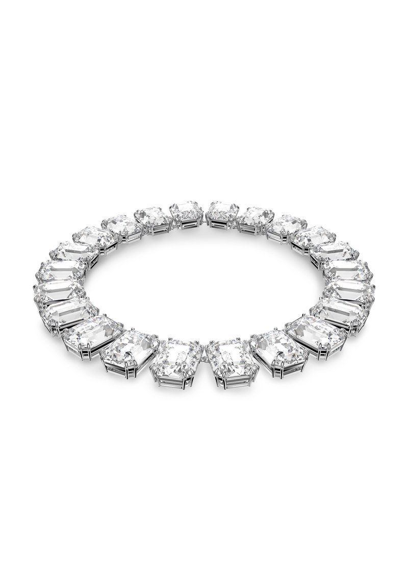 Swarovski MILLENIA OCTAGON CUT - Halsband - white/silverfärgad - Zalando.se