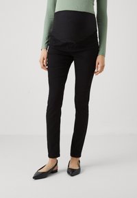 Vero Moda Maternity - VMMELVA - Skinny-Farkut - black Pienoiskuva 1