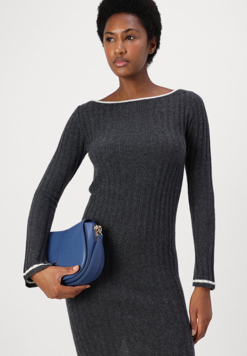 pure cashmere BOAT NECK DRESS - Jumper dress - grey - Zalando.co.uk