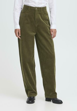 IHFOCARO - Trousers - dusky green