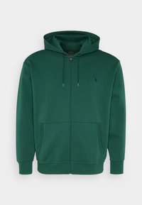 DOUBLE-KNIT FULL-ZIP HOODIE - Cipzáras pulóver - vintage pine