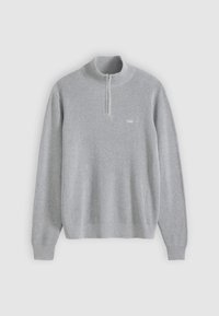 HM QUARTER ZIP SWEATER - Džemper - mid tone grey heather
